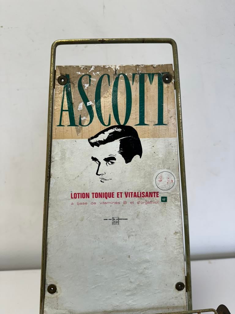 Présentoir de magasin publicitaire ancien ASCOTT, Collections, Enlèvement ou Envoi, Utilisé, Panneau publicitaire