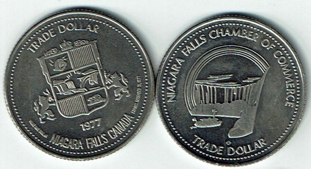 Trade dollar Canada 1977 Niagara Falls, Verzenden, Overige materialen