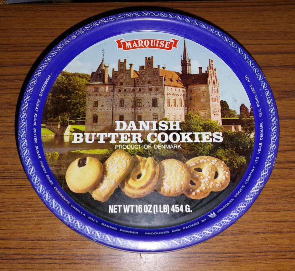 Boîte de biscuits au beurre danois vide, Enlèvement ou Envoi, Utilisé