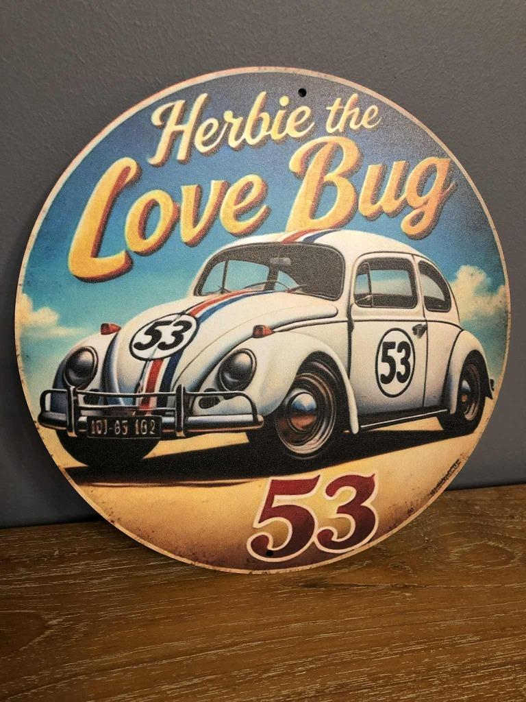 Plaque tôlée HERBIE / COCCINELLE, Enlèvement ou Envoi, Neuf, Voitures