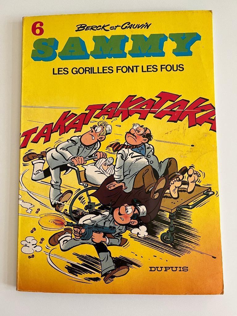BD Sammy Les gorilles font les fous, Gelezen, Eén stripboek, Berck & Cauvin, Ophalen of Verzenden
