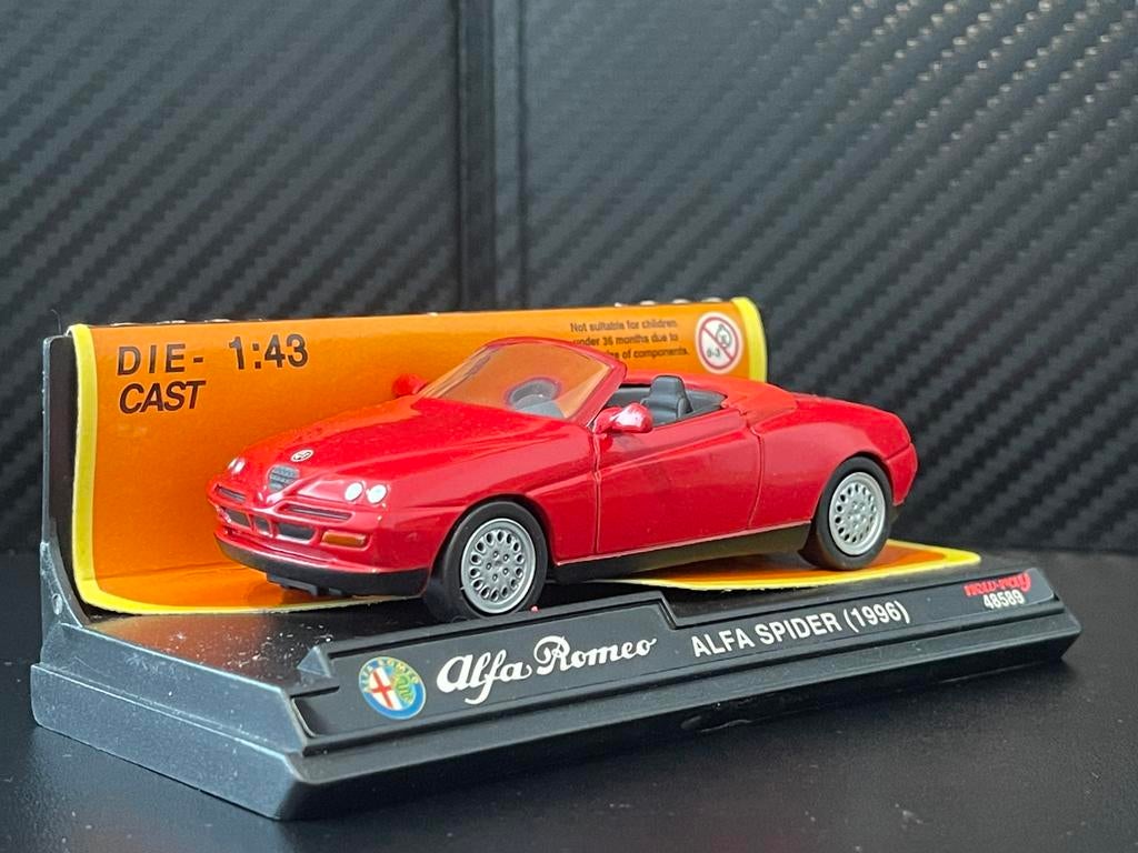 Alfa Romeo Soider 1/43e 1996, Hobby en Vrije tijd, Ophalen of Verzenden, Zo goed als nieuw