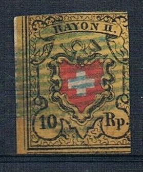 Michel 8 II (Rayon II) estampillé (incisé), Enlèvement ou Envoi, Affranchi