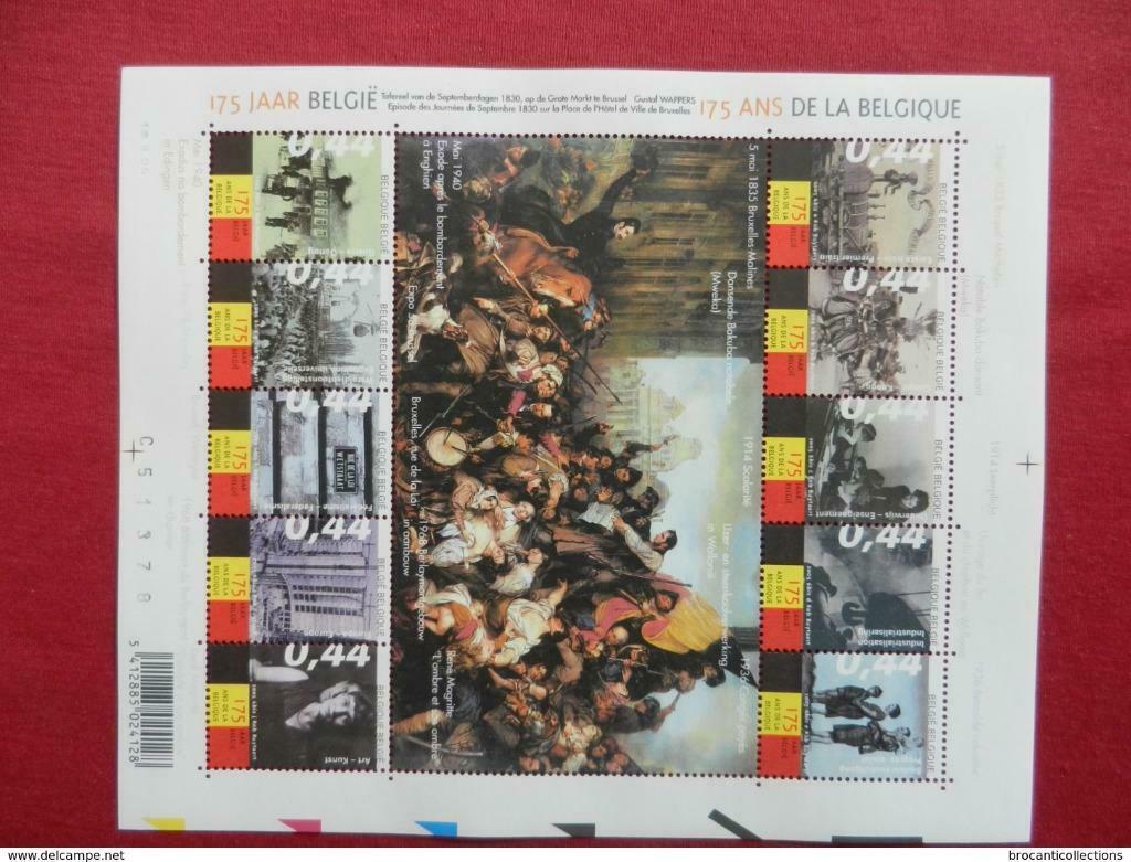timbres belgique, Enlèvement ou Envoi, Non oblitéré, Autre