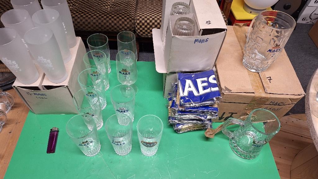 bierglazen, Enlèvement