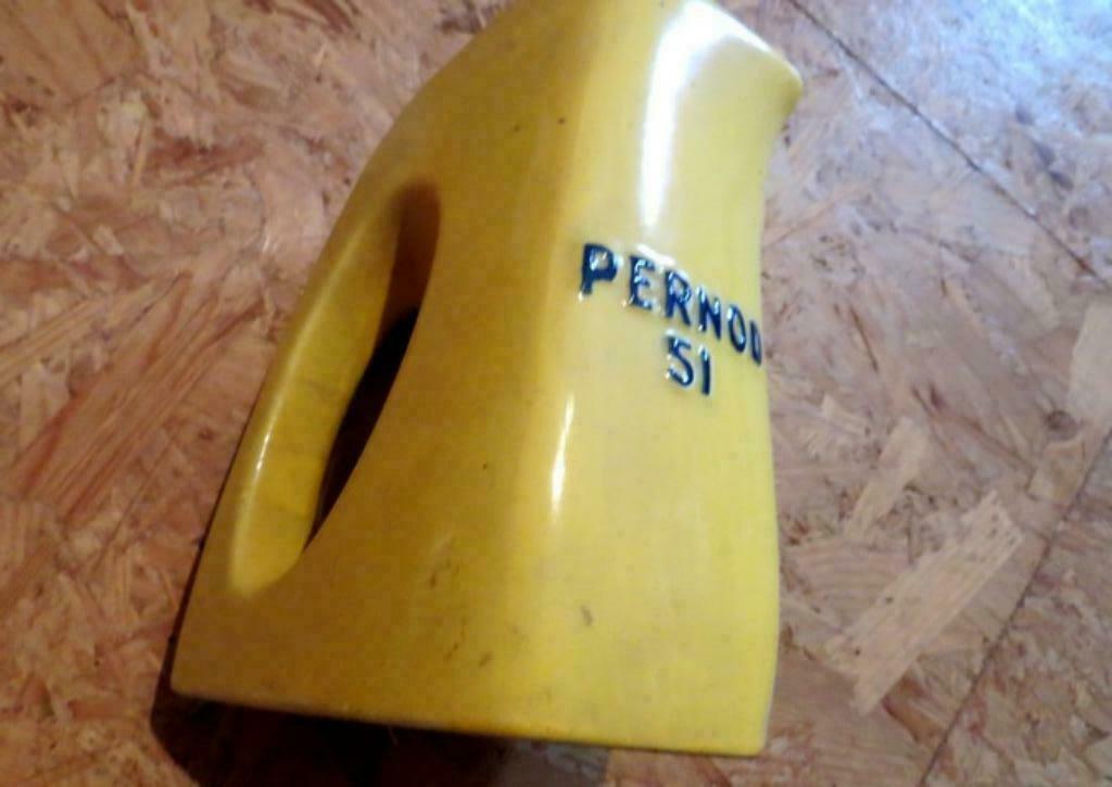 PICHET PASTIS PERNOD 51- PERNOD 45 JAUNE - VINTAGE, Collections, Envoi, Utilisé, Porcelaine, Autres types