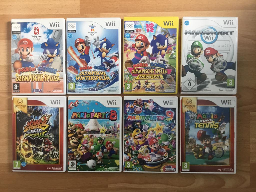 Nintendo Wii games Mario, Games en Spelcomputers, Games | Nintendo Wii, Ophalen of Verzenden, Zo goed als nieuw