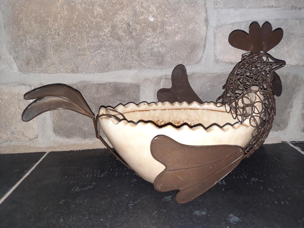 Décor - Pot en forme de poule, Antiquités & Art, Enlèvement ou Envoi