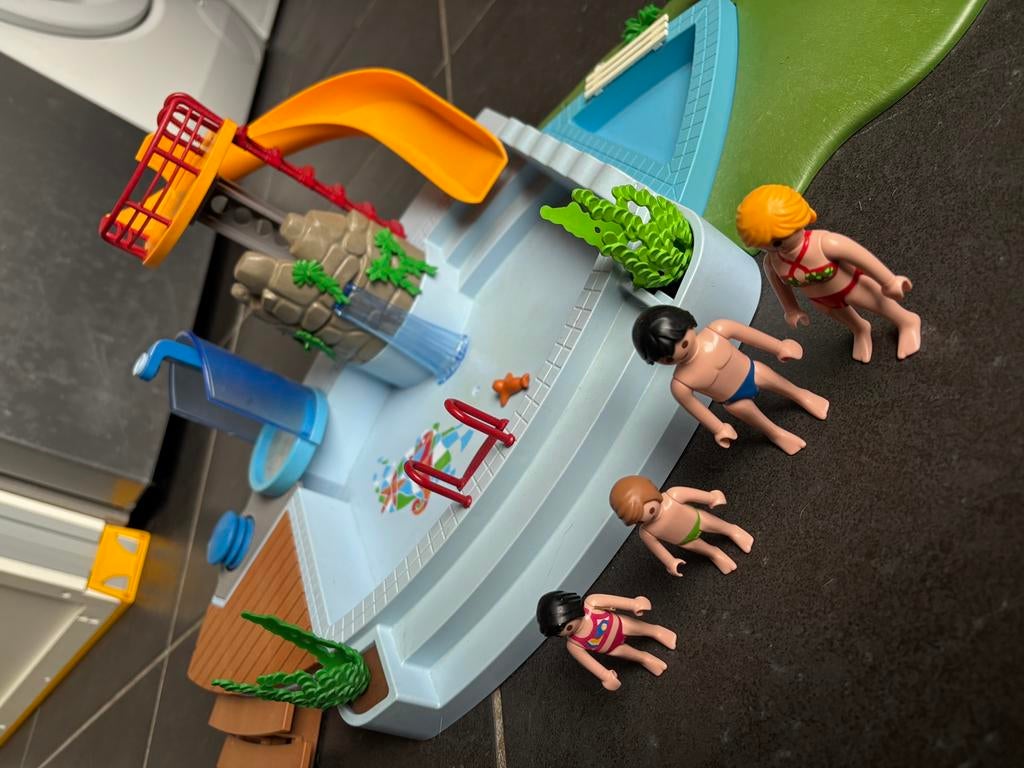 Playmobil zwembad met schuifaf en douche, Ophalen, Gebruikt