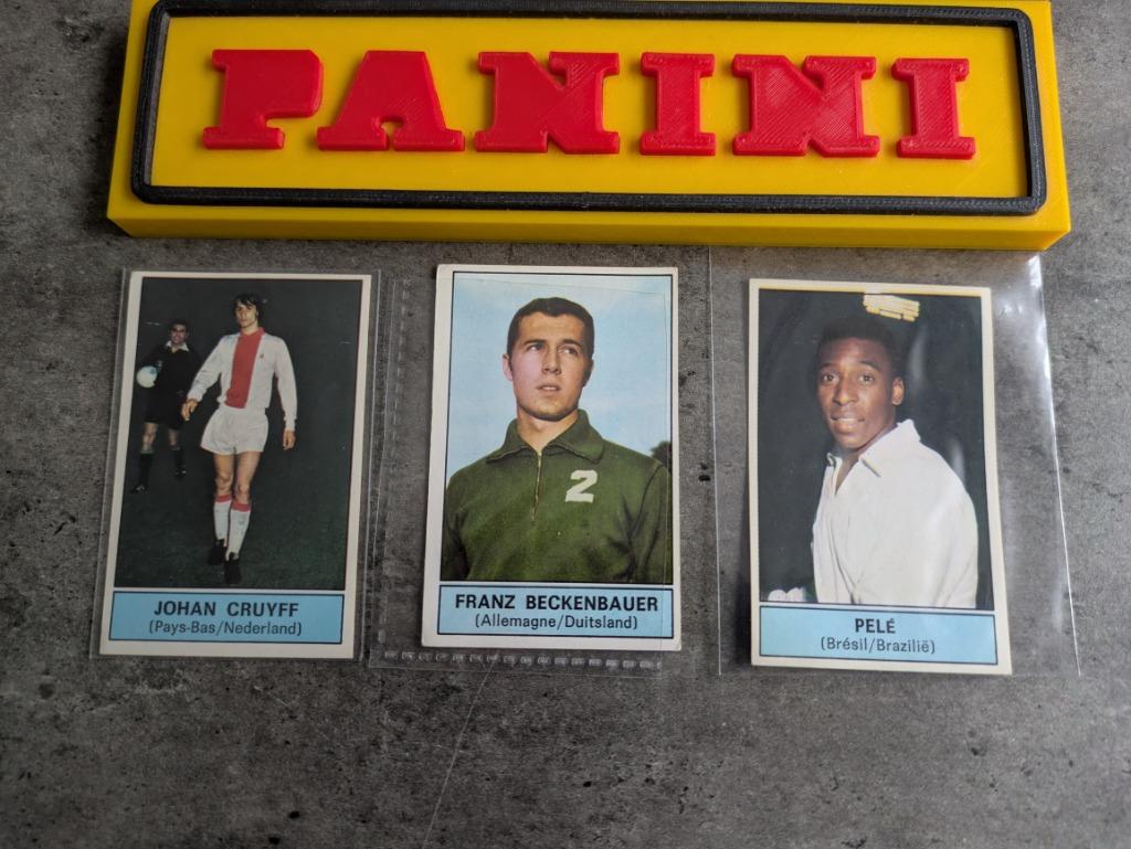 3 autocollants Panini Football 1972/73 étoiles du monde 1972, Envoi