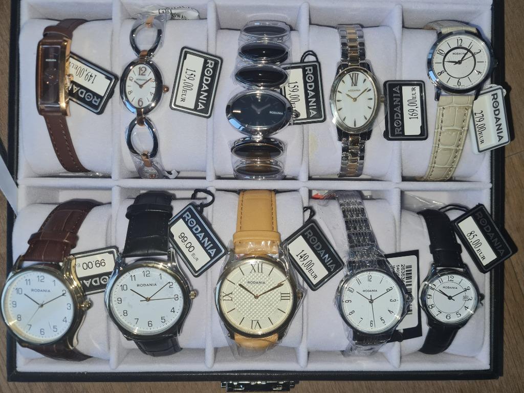 NOUVELLES montres Rodania (-50%), Bijoux, Sacs & Beauté, Montres | Hommes, Autres marques, Enlèvement ou Envoi, Cuir, Autres matériaux