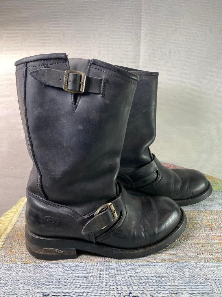 Sendra Engineer Boots Leder zwart - Maat 42 - Biker boots, Kleding | Heren, Schoenen, Zo goed als nieuw, Boots, Zwart, Verzenden