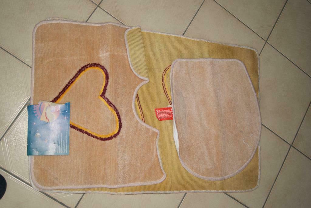 badkamerset, tapijten, Neuf, Beige, 50 à 100 cm, Enlèvement