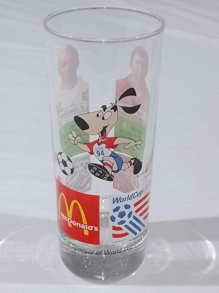 Glas - Coca Cola / Mc Donalds - Paul Van Himst & Franky Van, Verzamelen, Ophalen of Verzenden, Gebruikt, Frisdrankglas