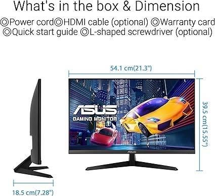 ASUS | PC Monitor | 23,8inch | GRATIS LEVERING, Computers en Software, Monitoren, -, Verzenden, 101 t/m 150 Hz, -