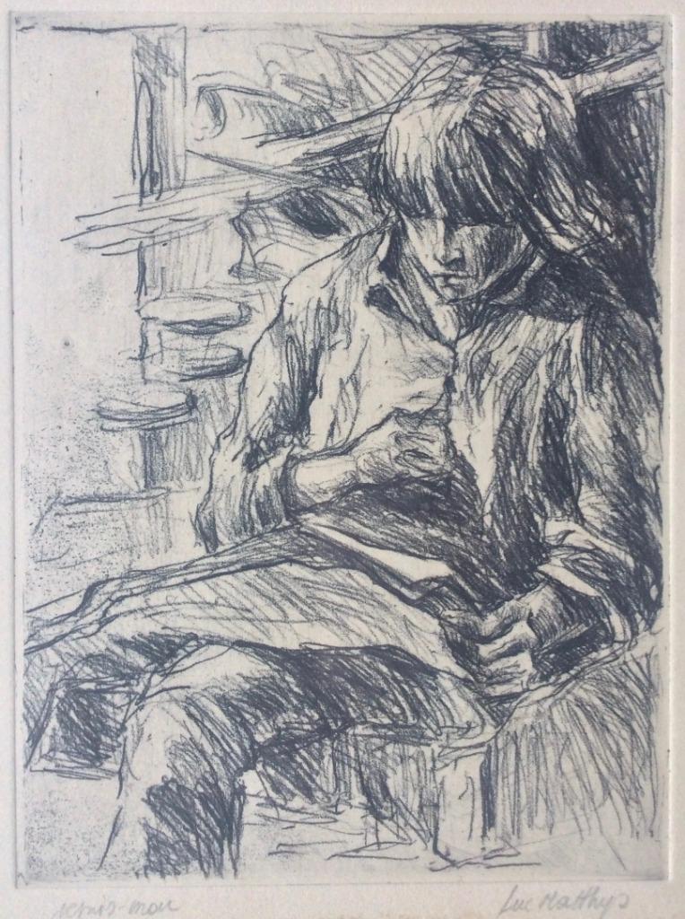 Luc Matthys litho, Antiek en Kunst, Ophalen of Verzenden
