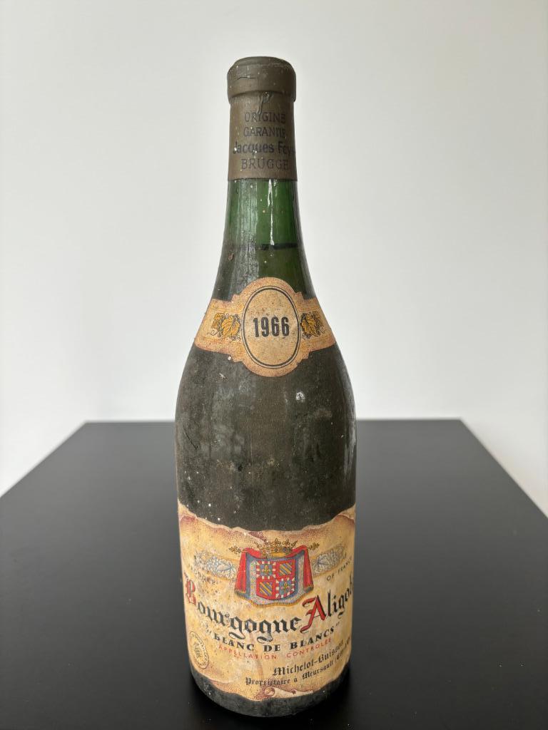 Bourgogne Aligoté AC Michelot Buisson 1966, Verzamelen, Frankrijk, Ophalen of Verzenden, Vol, Witte wijn