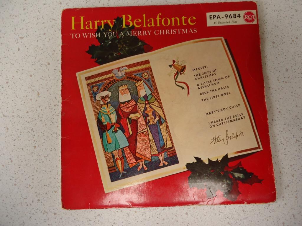 Single "Harry Belafonte" To Wish You A Merry Christmas., Gebruikt, Overige genres, 7 inch, Single