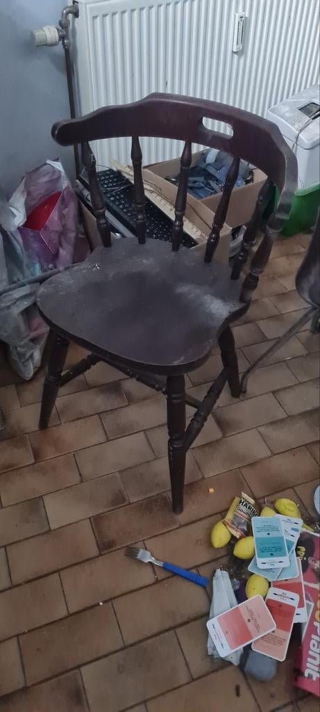 Stoel in Bonanza-stijl, ook ronde tafel 0478.28.75.33, Ophalen, Zo goed als nieuw