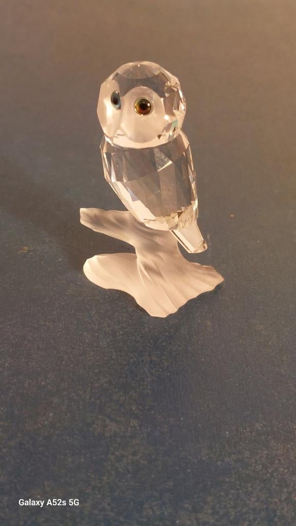 Chouette Swarovski sur une branche., Antiquités & Art, Enlèvement ou Envoi