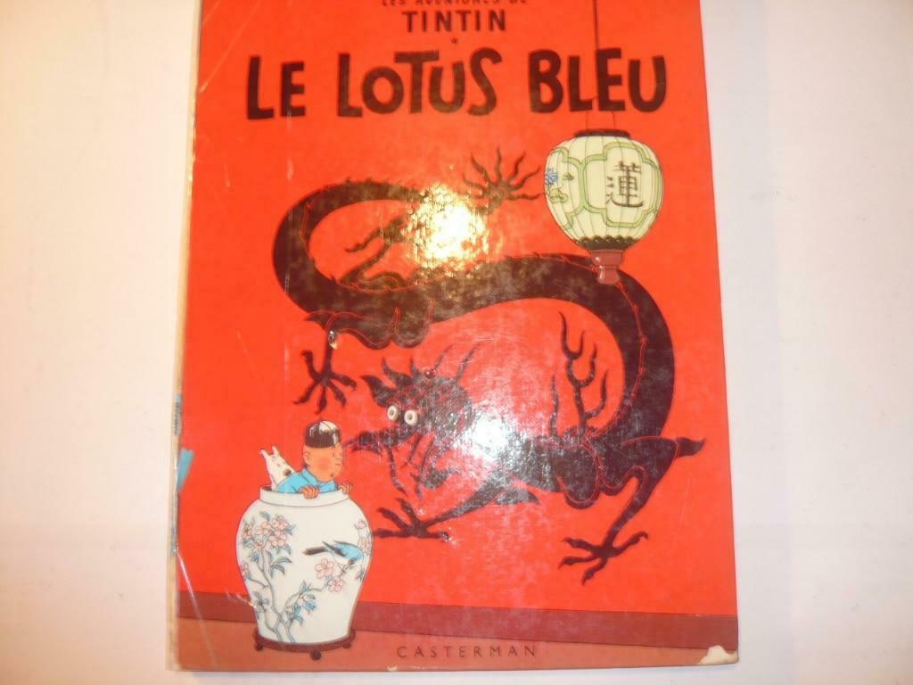 Tintin Lotus bleu, Secret Licorne, Temple soleil, Mar. Lune, Plusieurs BD, Enlèvement ou Envoi, Utilisé