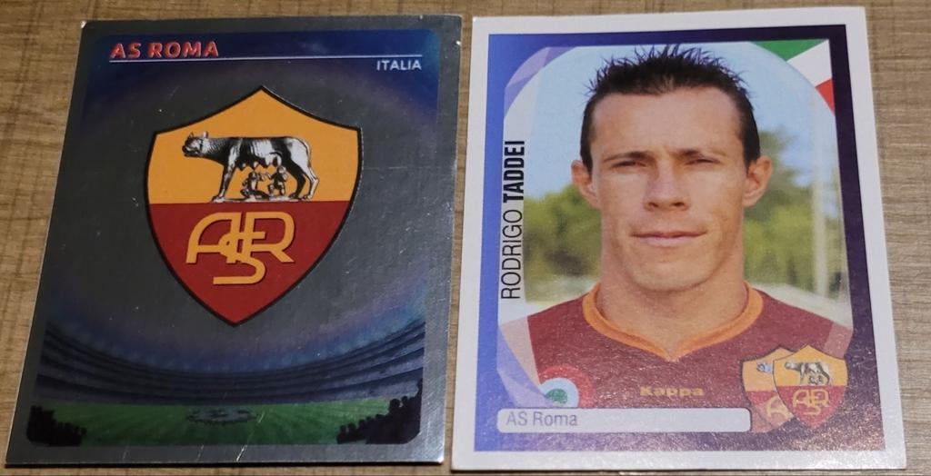 2 Panini stickers: voetbalclub AS Roma (2007-2008), Verzamelen, Ophalen of Verzenden, Zo goed als nieuw, Poster, Plaatje of Sticker