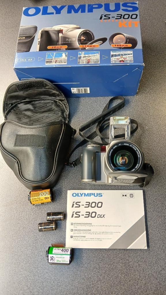fototoestel Olympus IS-300+draagtas+2 filmrollen+2batterijen, Enlèvement, Comme neuf, Olympus