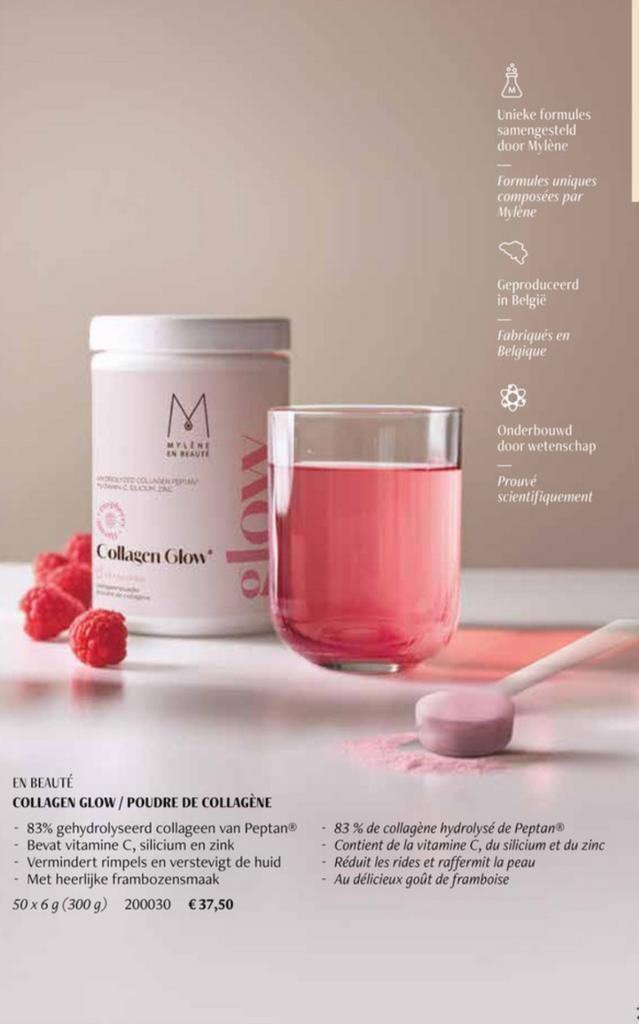 Mylène: 2 ongeopende potten collageen glow poeder, Sport en Fitness, Ophalen of Verzenden