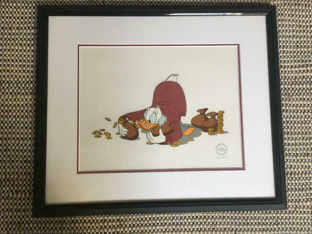 Disney serigraph cel Dagobert, Ophalen
