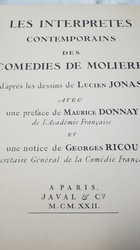 Les interprètes contemporains des comédies de Molière, Envoi
