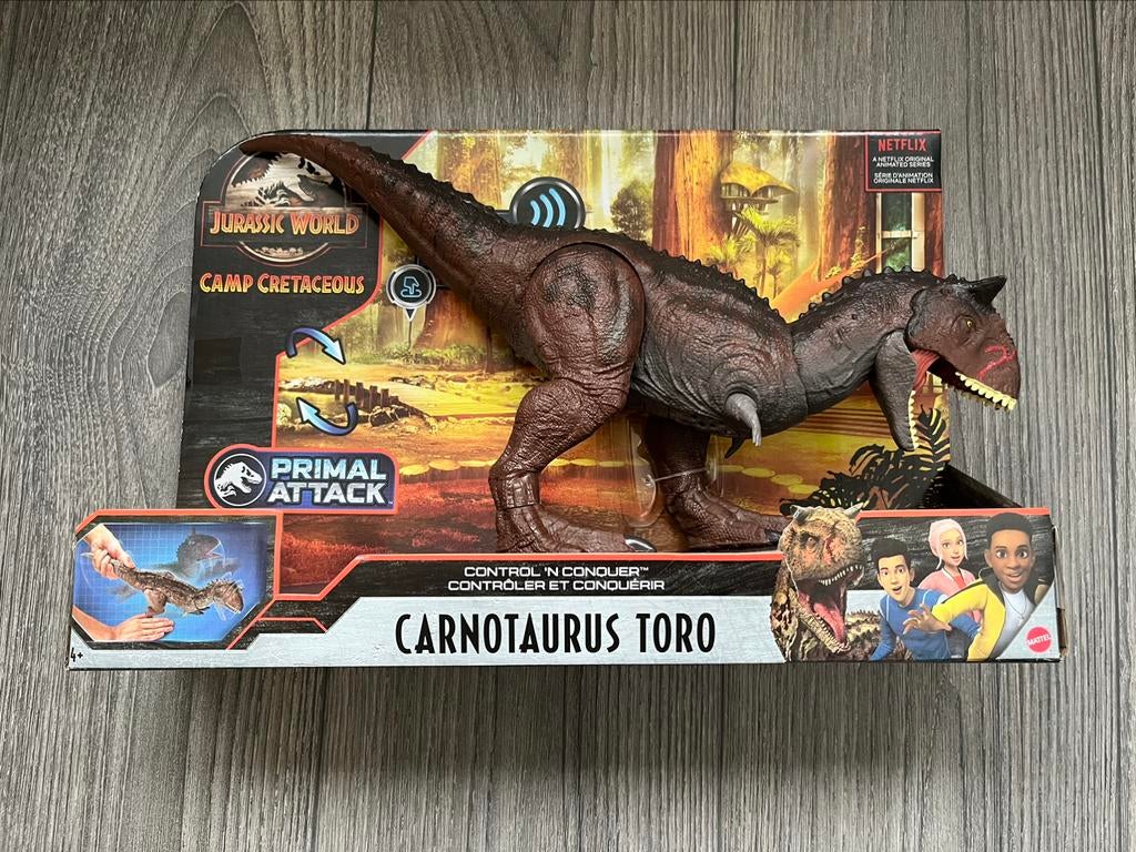 Dino- Carnitaurus Toro Jurasic World- NIEUW, Ophalen of Verzenden, Nieuw