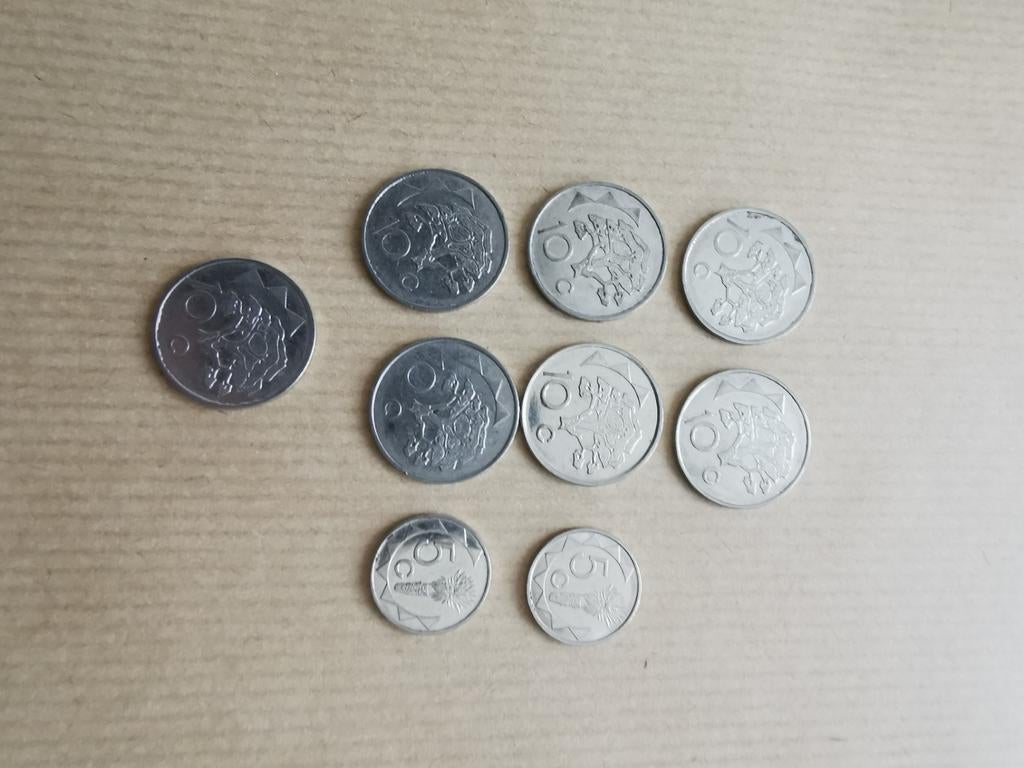 Munten Namibië, Postzegels en Munten, Ophalen of Verzenden