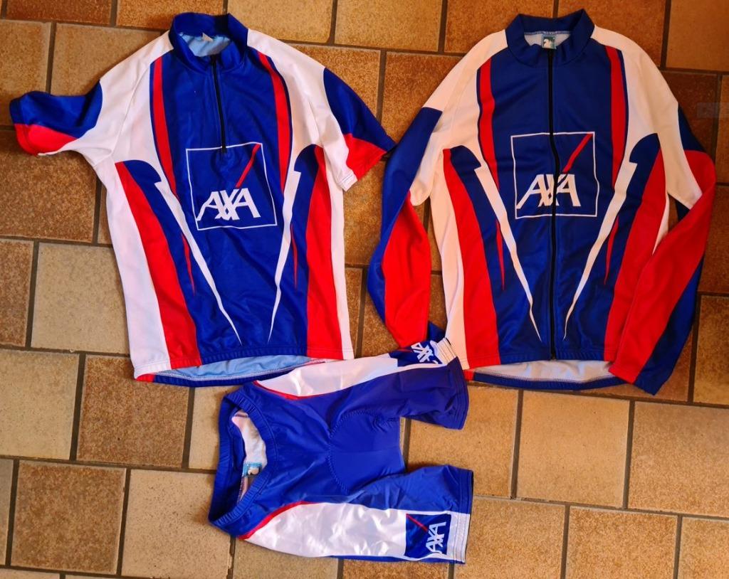 Maillots et cuissard cyclisme Axa taille M, Vélos & Vélomoteurs, Vêtements d'extérieur, Enlèvement ou Envoi, M, Utilisé