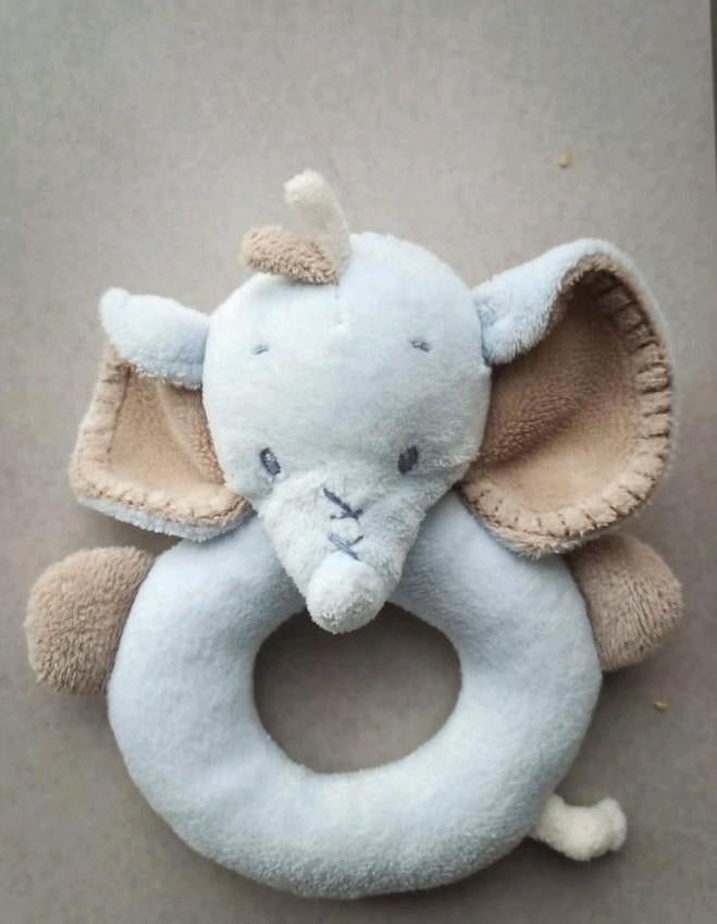 Zachte Rammelaar Nattou, Kinderen en Baby's, Speelgoed | Knuffels en Pluche, Ophalen of Verzenden, Gebruikt, Olifant