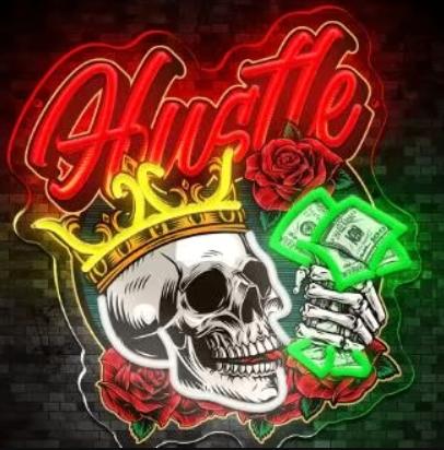 LED lamp neon stijl Crown Skull (33x30cm), Verzamelen, Merken en Reclamevoorwerpen, Nieuw, Ophalen of Verzenden