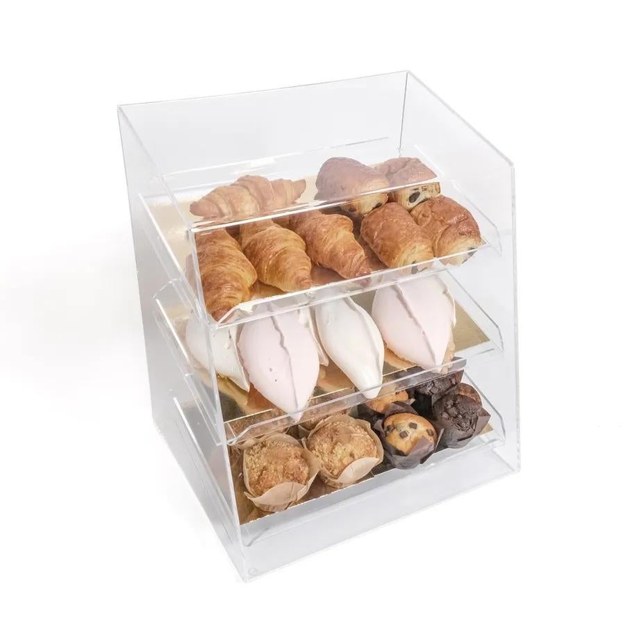 Présentoir boulangerie/pâtisserie 3 étages inclinés, Ophalen of Verzenden
