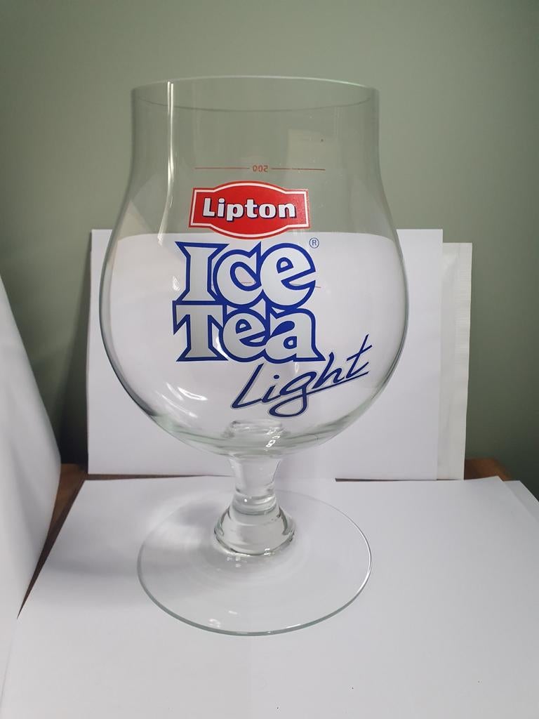 Grand verre de 0,5 litre - Bougie chauffe-plat Lipton Ice -, Enlèvement, Utilisé, Verre à soda