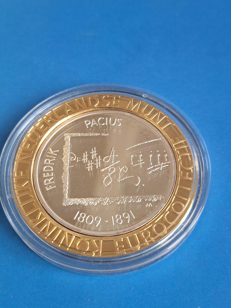 2009 Finland 10 euro zilver collectie KNM vergulde rand, Postzegels en Munten, Munten | Europa | Euromunten, Verzenden, Finland