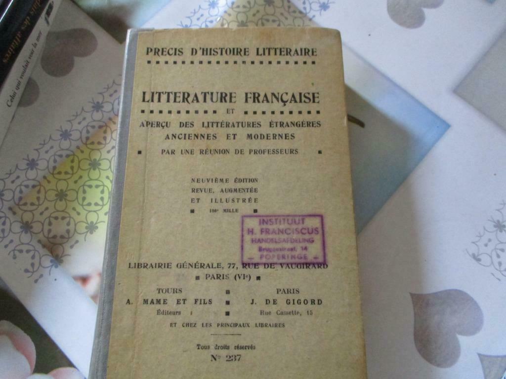 LITTERATURE FRANCAISE., Enlèvement ou Envoi