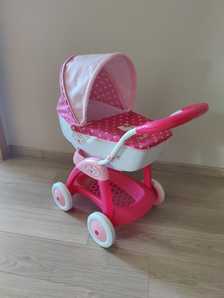 Smoby Hello Kitty poppenwagen, Kinderen en Baby's, Ophalen of Verzenden, Zo goed als nieuw
