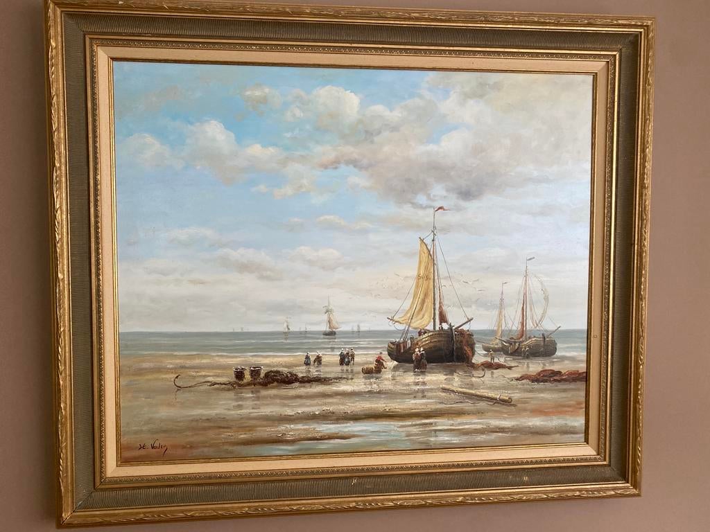 Schilderij olieverf, Antiek en Kunst, Ophalen
