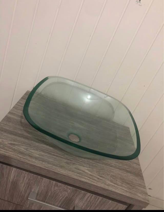 Vasque en verre a poser , evier de salle de bain, Enlèvement, Neuf, Verre