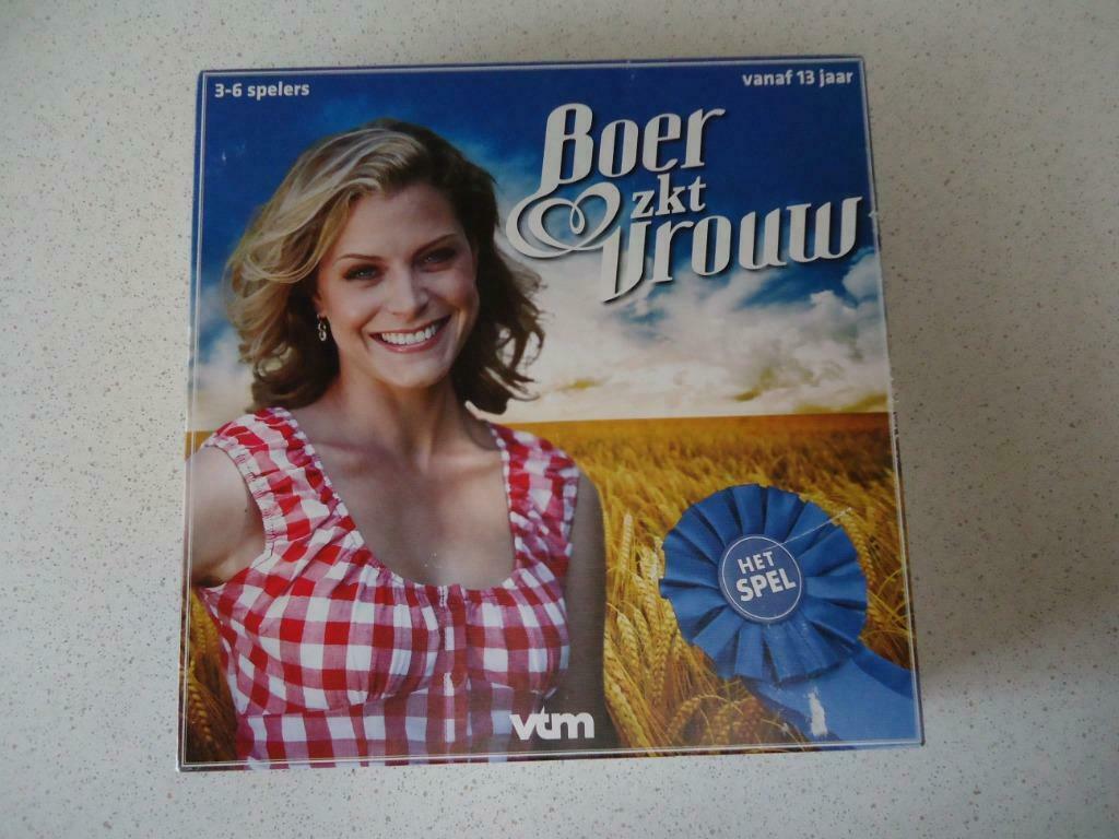 Het "Boer Zoekt Vrouw" Spel van VTM Als Nieuw !, Hobby en Vrije tijd, Vijf spelers of meer, Ophalen of Verzenden, Zo goed als nieuw