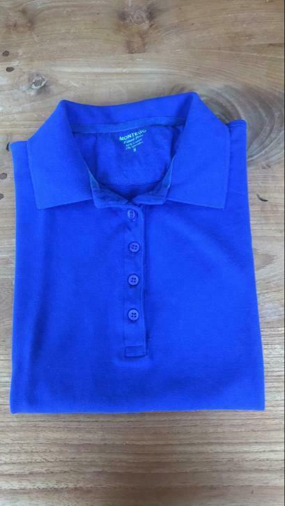 Polo dames koningsblauw Montego small, Kleding | Dames, Ophalen of Verzenden, Zo goed als nieuw, Blauw