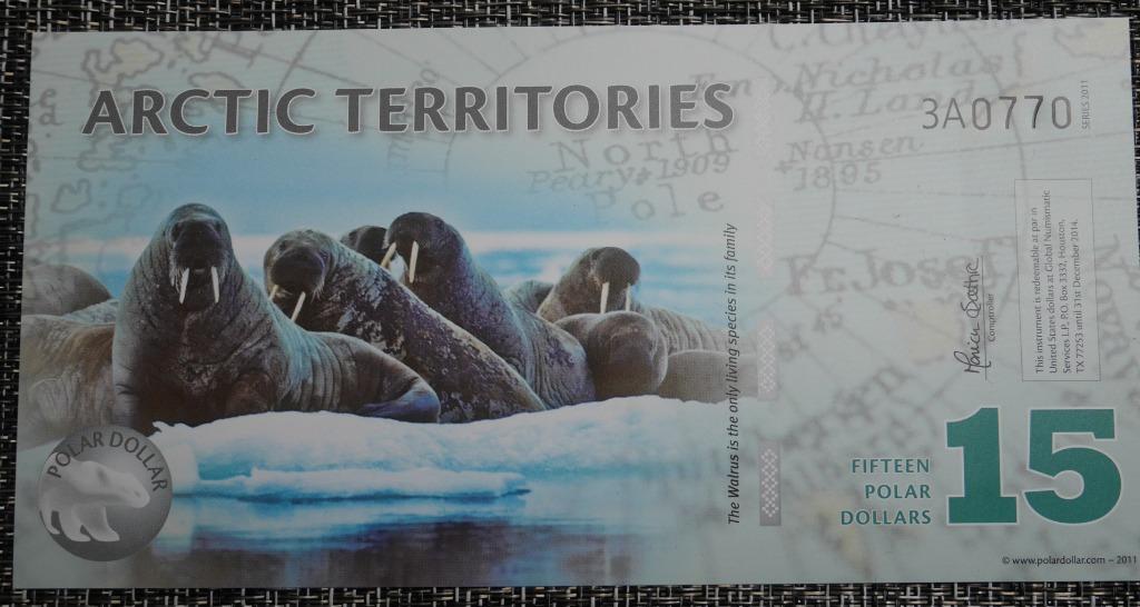 Billet Arctic Territories 2011 UNC Polymère, Timbres & Monnaies, Billets de banque | Océanie, Envoi, Billets en vrac