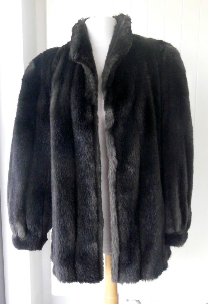 COUTURE HELENE Donkerbruine bontjas Maat: 42, Kleding | Dames, Jassen | Winter, Zo goed als nieuw, Maat 42/44 (L), Bruin, Ophalen of Verzenden