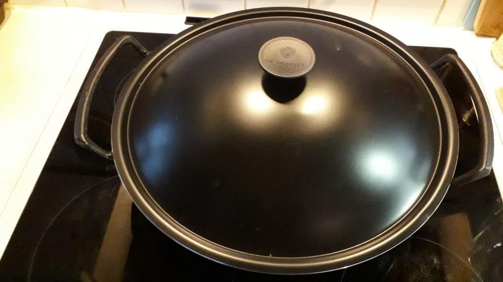 Wokpan LE CREUSET, Ophalen, Nieuw, Wok, Keramische plaat