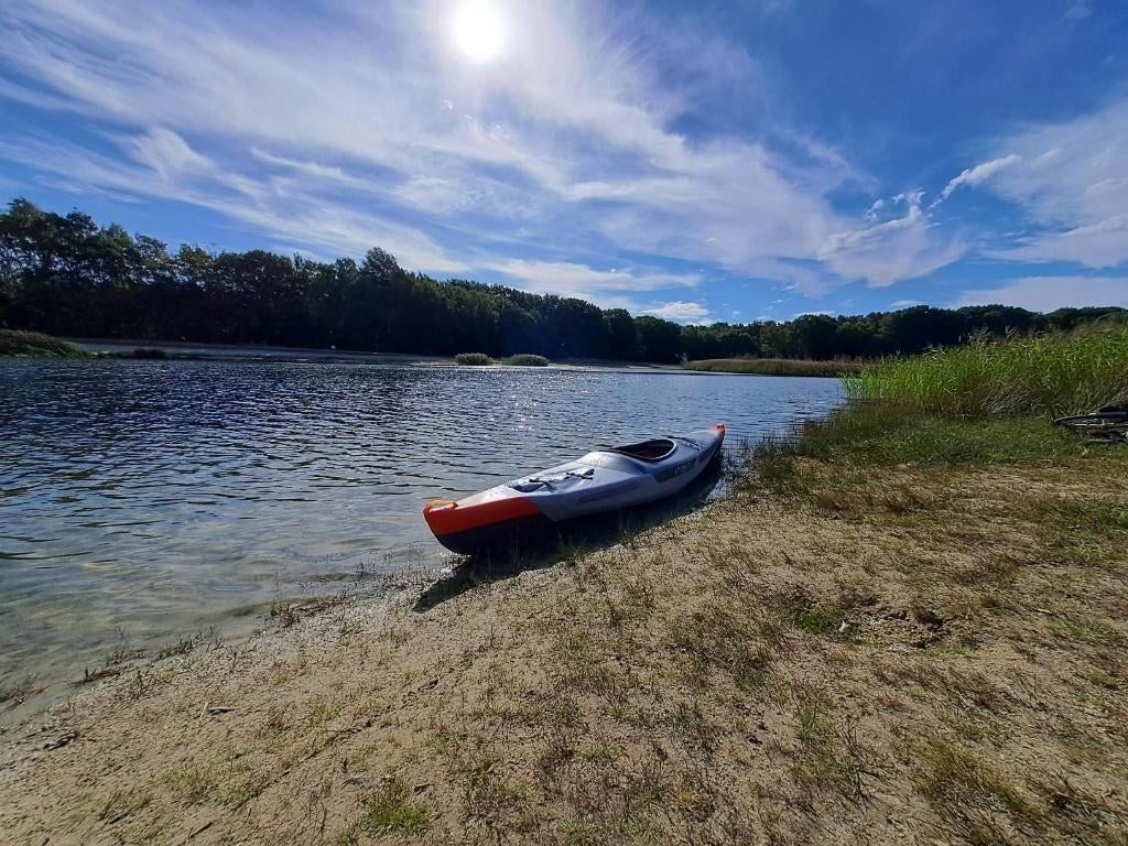 Itiwit Strenfit X500 opblaasbare kajak dropstitch+uitrusting, Watersport en Boten, Kajaks, Zo goed als nieuw, 1-persoons, Opblaasbaar