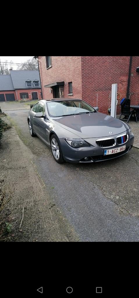 BMW630i Coupé BJ 2005 Très bon état Option complète, Autos, BMW, Cuir, Argent ou Gris, Achat, 2 portes