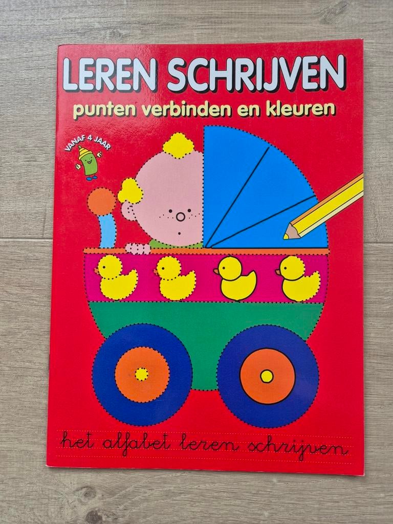 Leren schrijven, punten verbinden en kleuren, Boeken, Ophalen of Verzenden, Nieuw